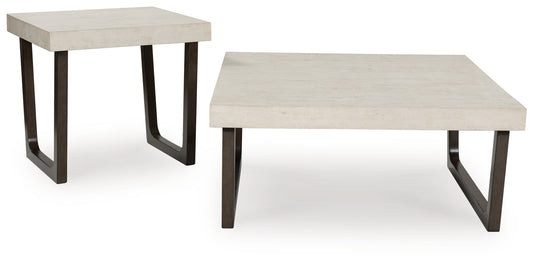 Ocala Furniture Outlet - Ashley Furniture - Westenfort Table (Set of 2) - Occasional Table Set (Set of 2) / Espresso/Gray - T202-12