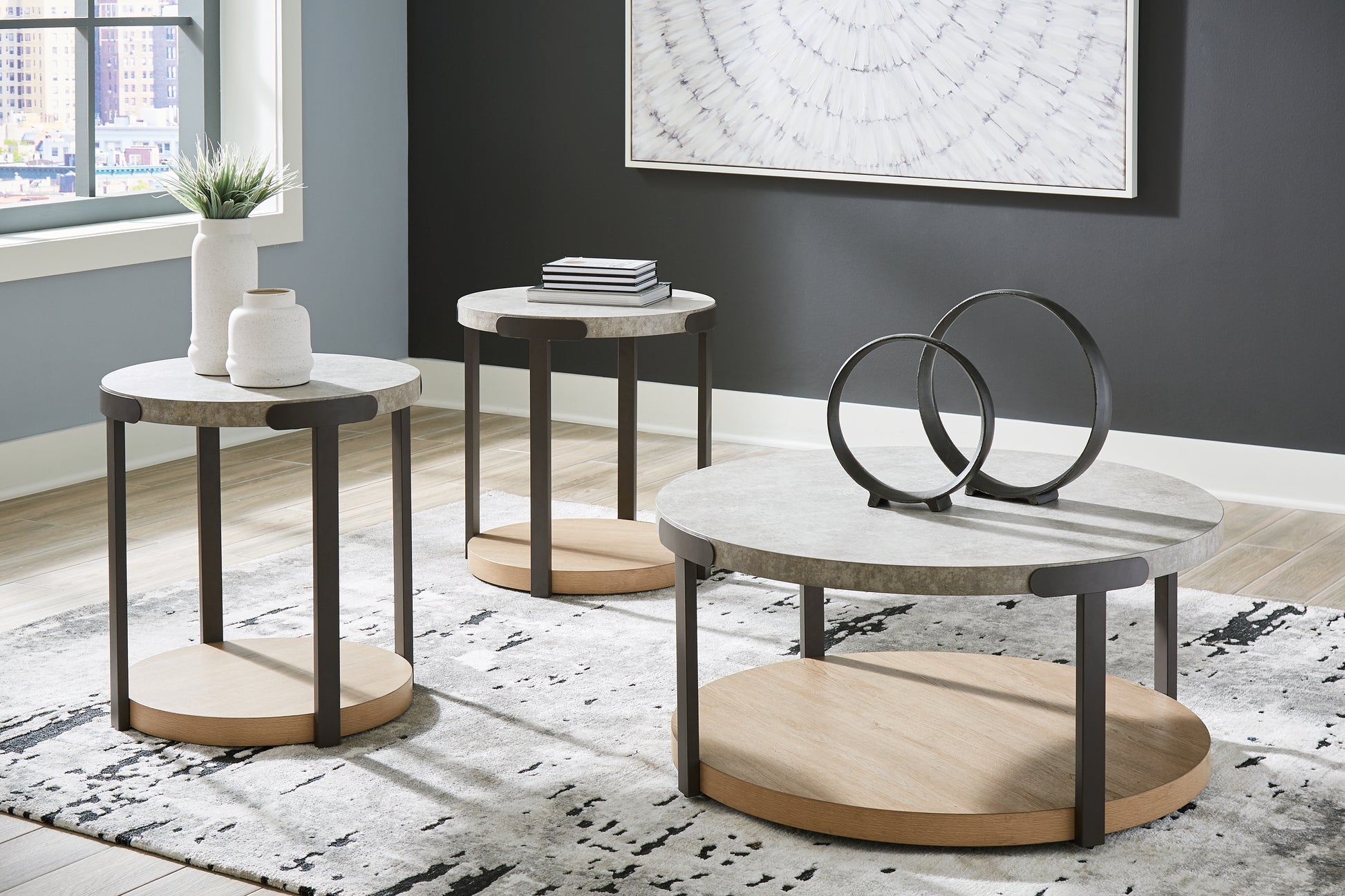 Ocala Furniture Outlet - Ashley Furniture - Darthurst Table (Set of 3) - Occasional Table Set (3/CN) / Light Brown - T383-13