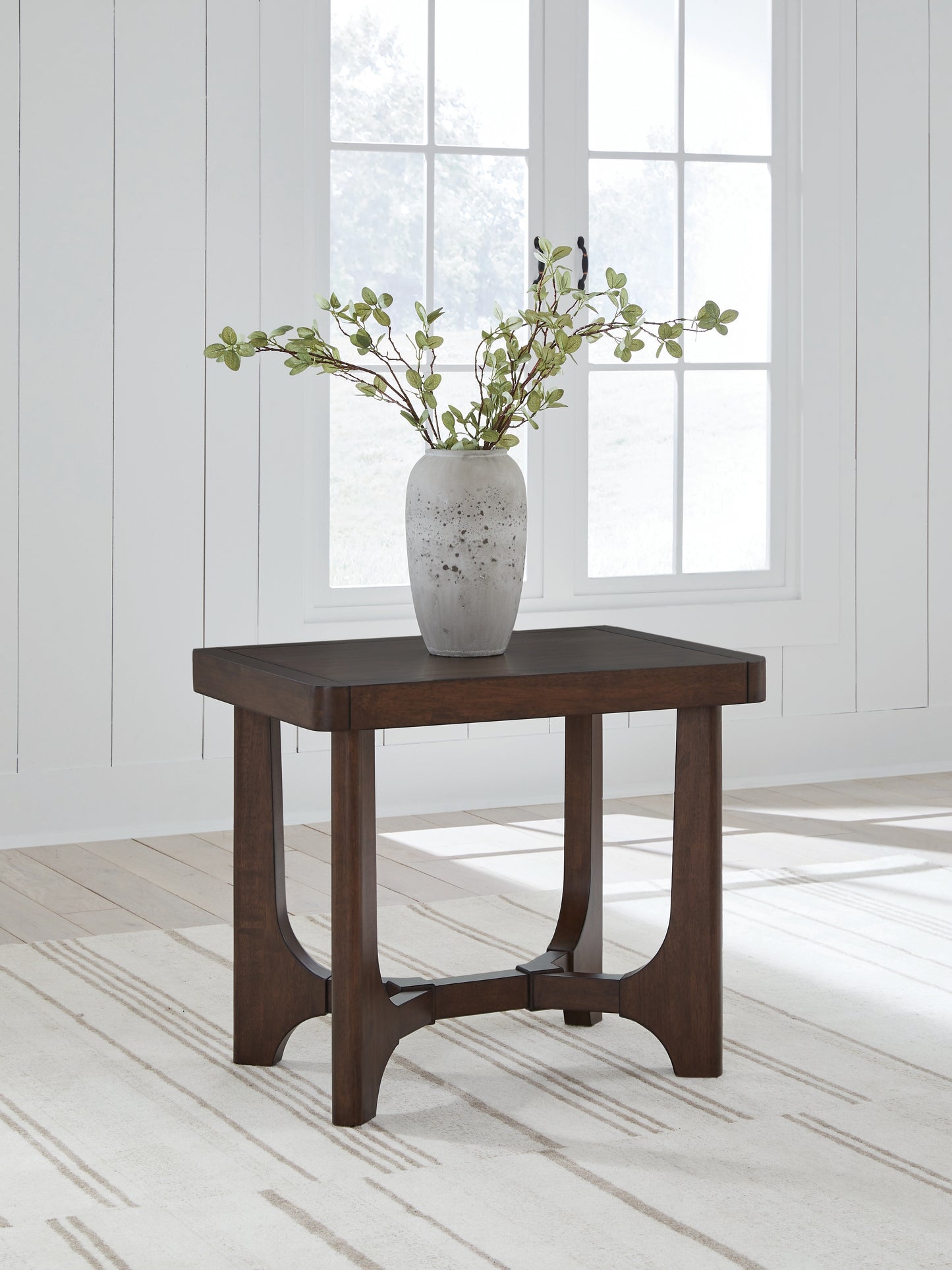 Ocala Furniture Outlet - Ashley Furniture - Korestone End Table - Rectangular End Table / Dark Brown - T438-3