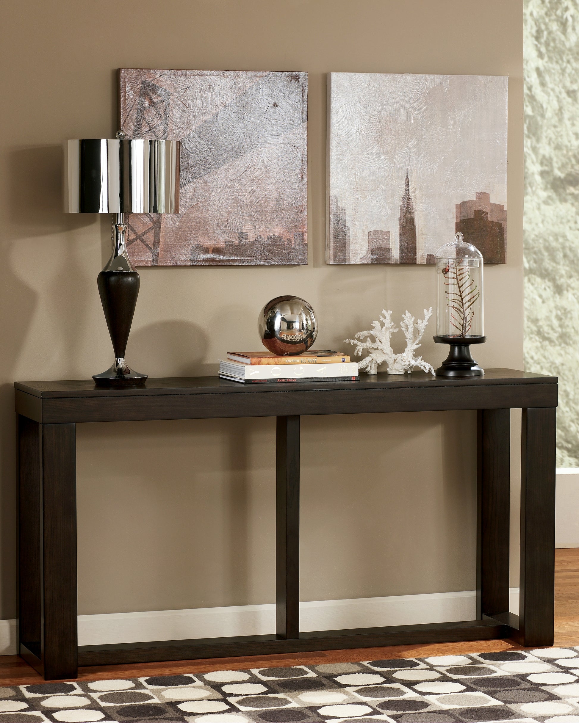 Ocala Furniture Outlet - Ashley Furniture - Watson Sofa/Console Table - Sofa Table / Dark Brown - T481-4