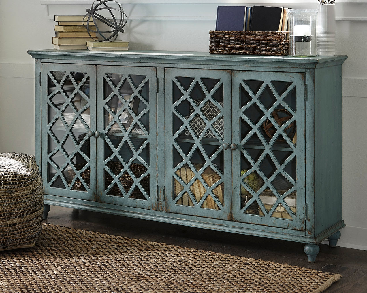 Ocala Furniture Outlet - Ashley Furniture - Mirimyn Accent Cabinet - Accent Cabinet / Antique White - T505-560
