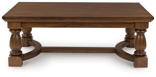 Ocala Furniture Outlet - Ashley Furniture - Sturlayne Coffee Table - Rectangular Cocktail Table / Brown - T609-1
