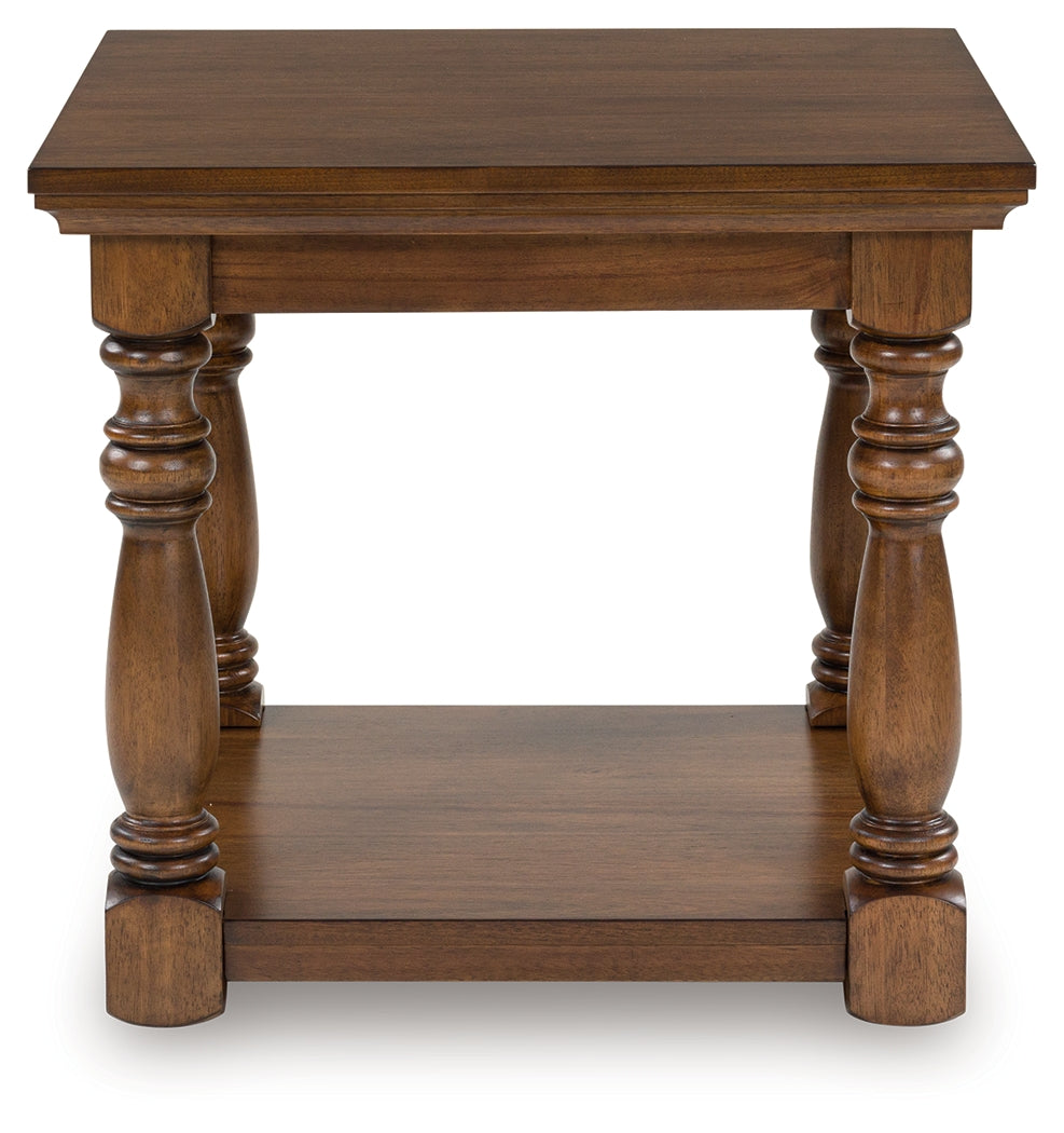 Ocala Furniture Outlet - Ashley Furniture - Sturlayne End Table - Rectangular End Table / Brown - T609-3