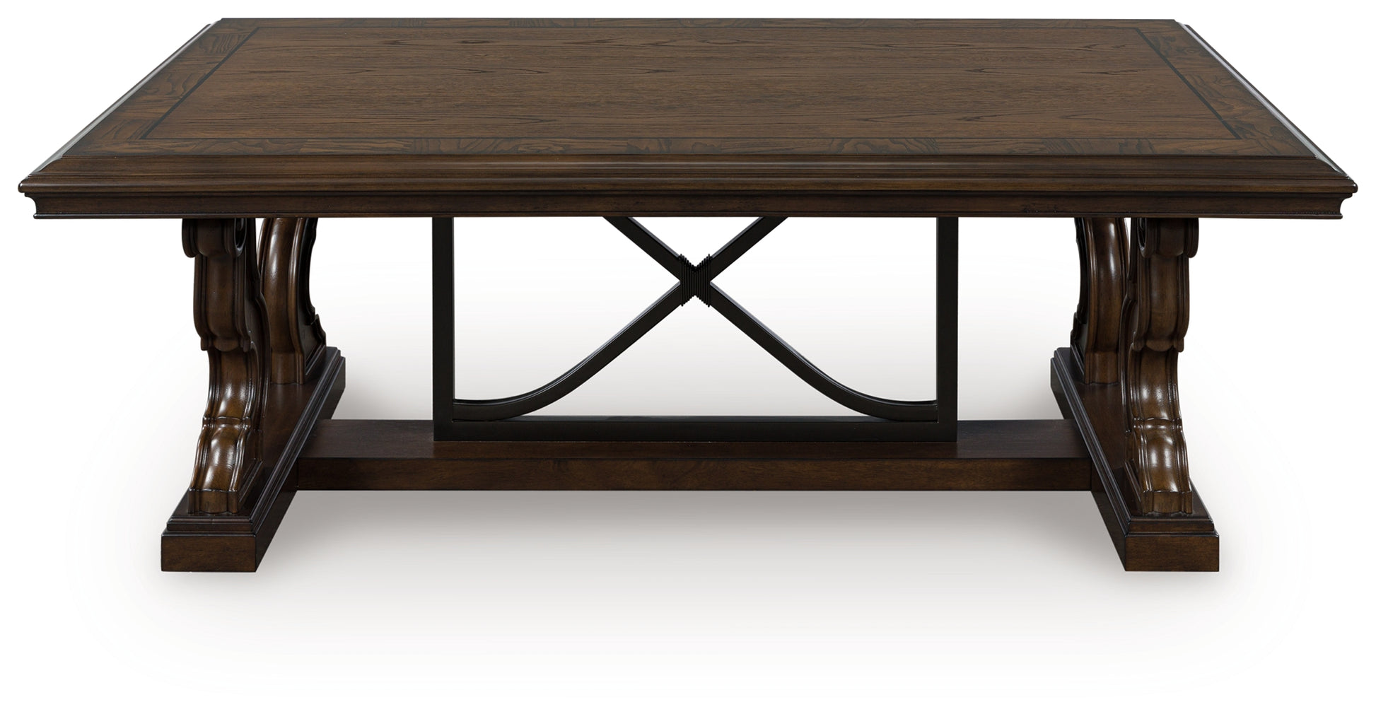 Ocala Furniture Outlet - Ashley Furniture - Maylee Coffee Table - Rectangular Cocktail Table / Dark Brown - T647-1