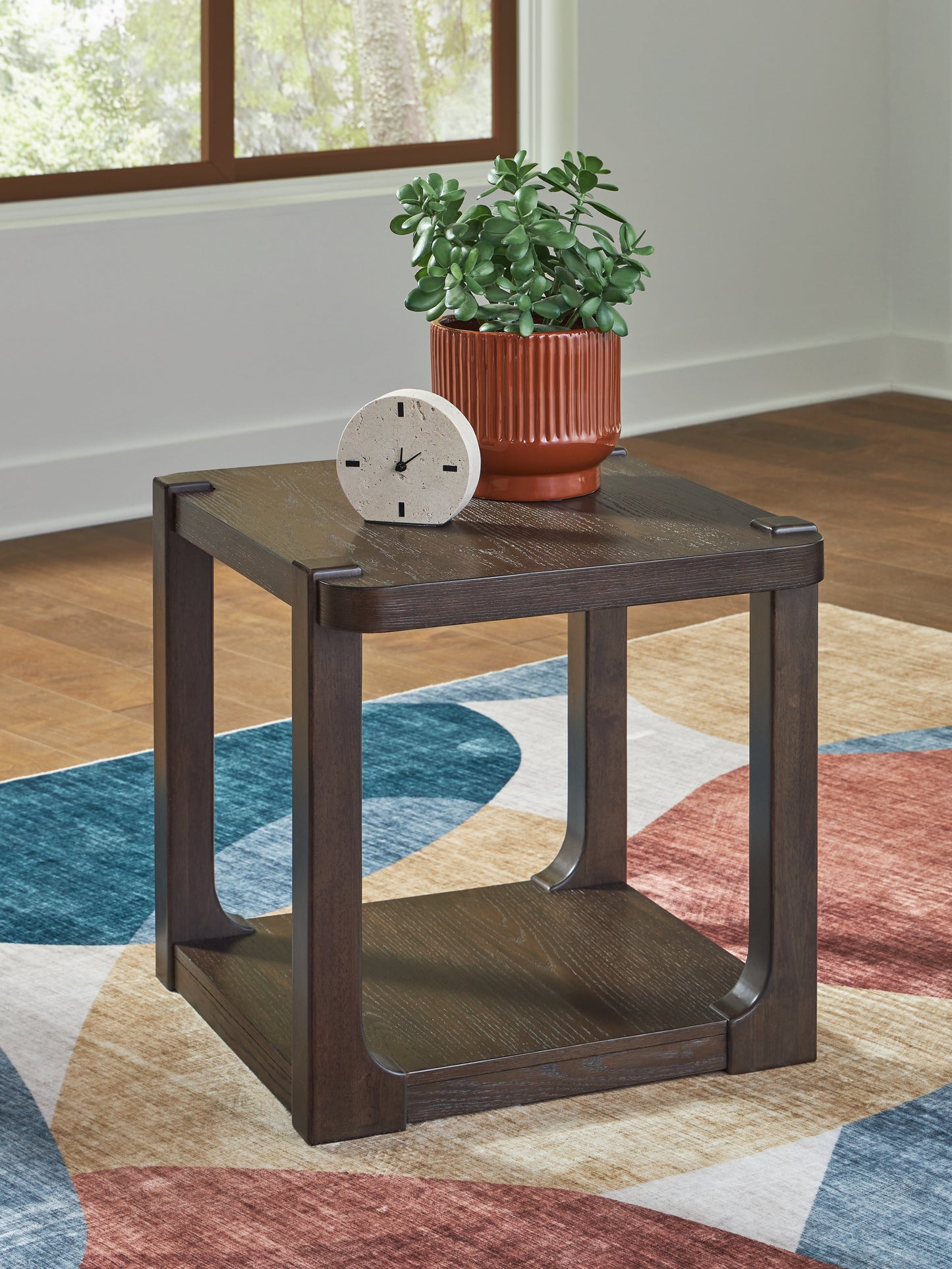 Ocala Furniture Outlet - Ashley Furniture - Breckington End Table - Rectangular End Table / Dark Brown - T656-3