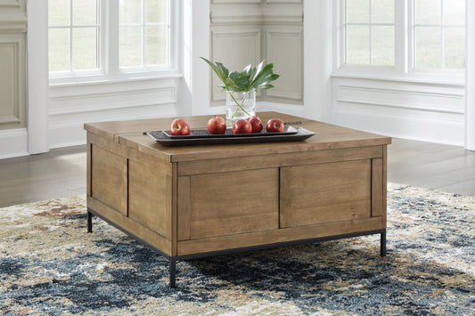 Ocala Furniture Outlet - Ashley Furniture - Torlanta Lift-Top Coffee Table - Lift Top Cocktail Table / Brown - T686-9