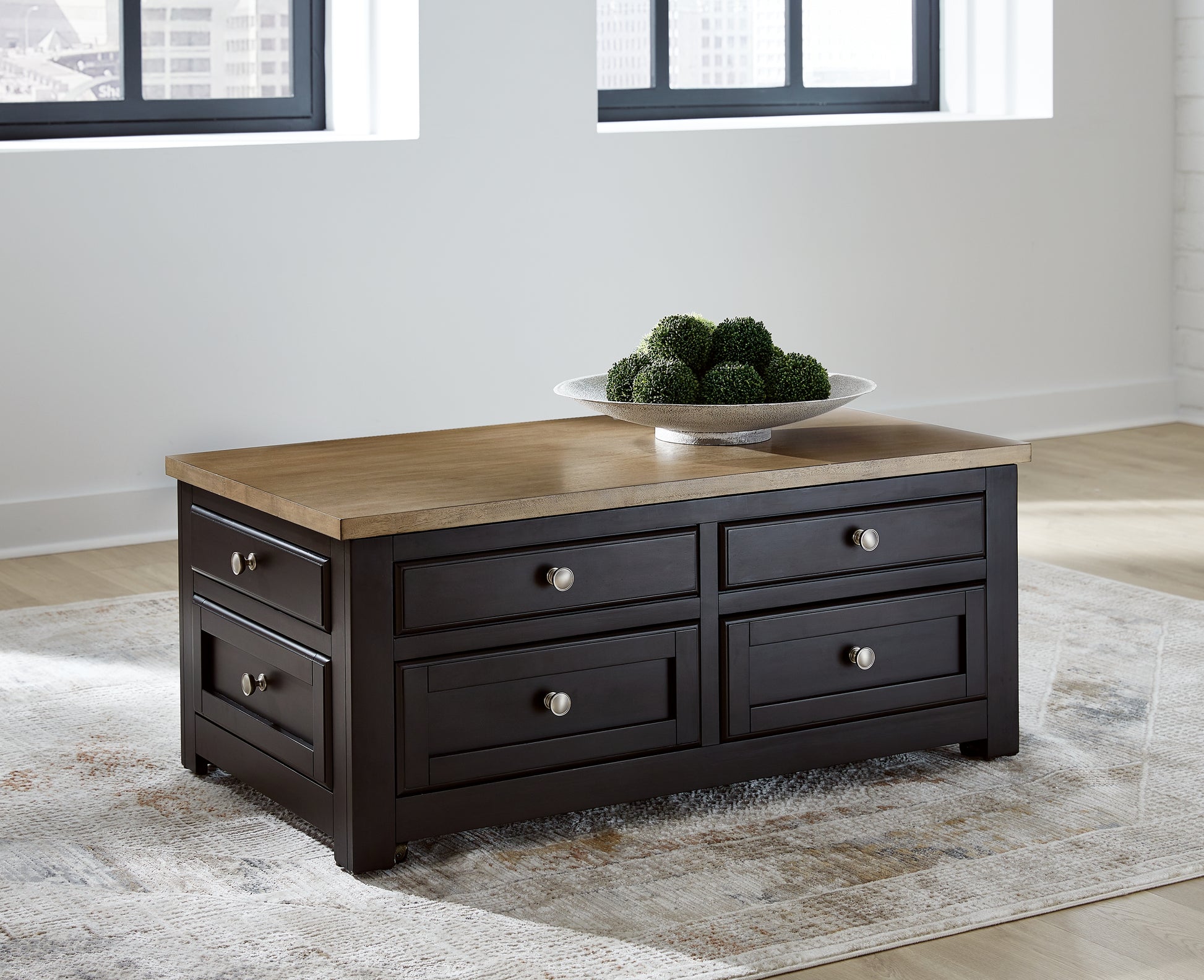 Ocala Furniture Outlet - Ashley Furniture - Drazmine Lift-Top Coffee Table - Lift Top Cocktail Table / Brown - T734-20