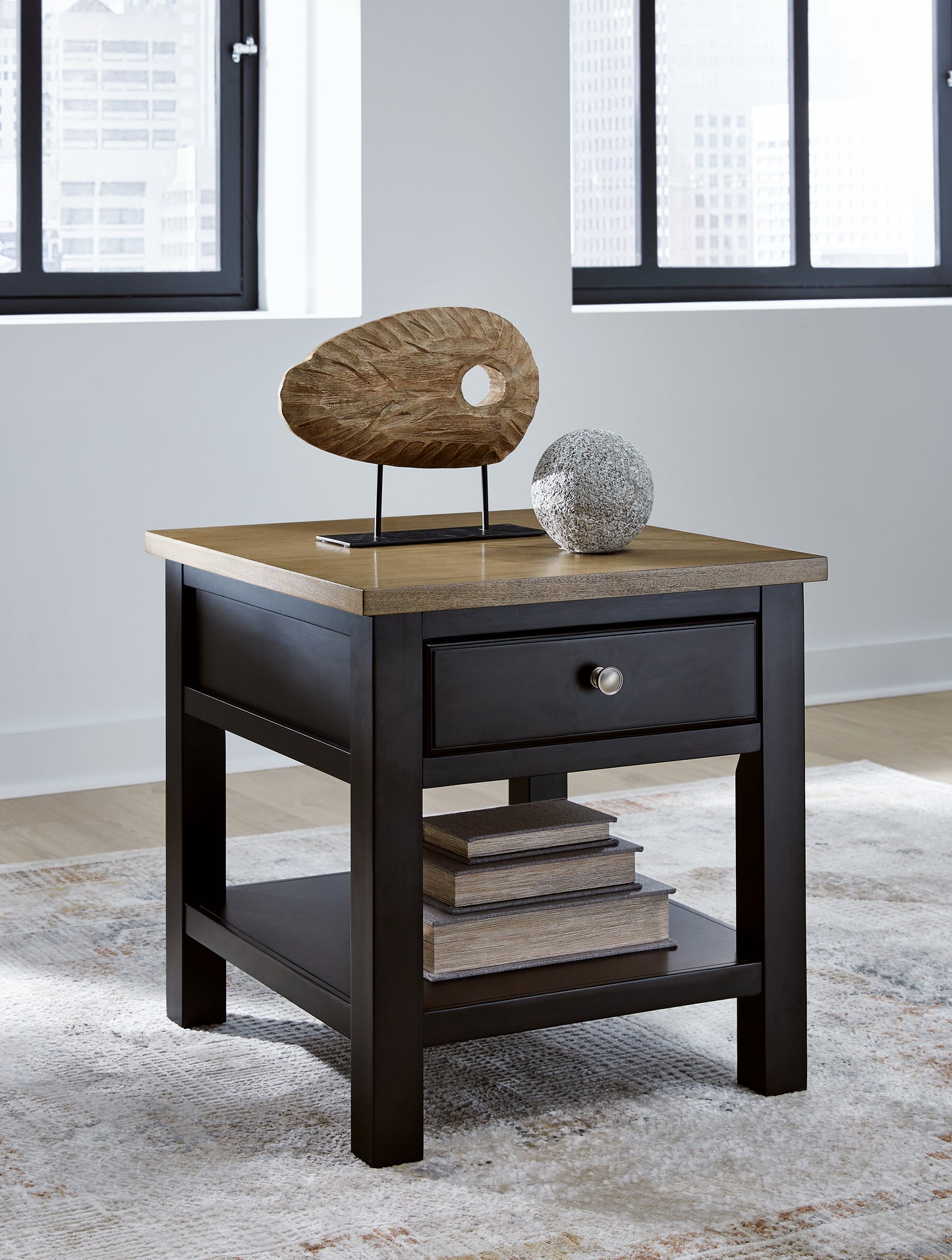 Ocala Furniture Outlet - Ashley Furniture - Drazmine End Table - Rectangular End Table / Brown - T734-3