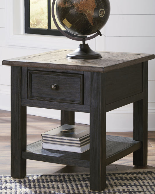 Ocala Furniture Outlet - Ashley Furniture - Tyler Creek End Table - Rectangular End Table / Grayish Brown/Black - T736-3