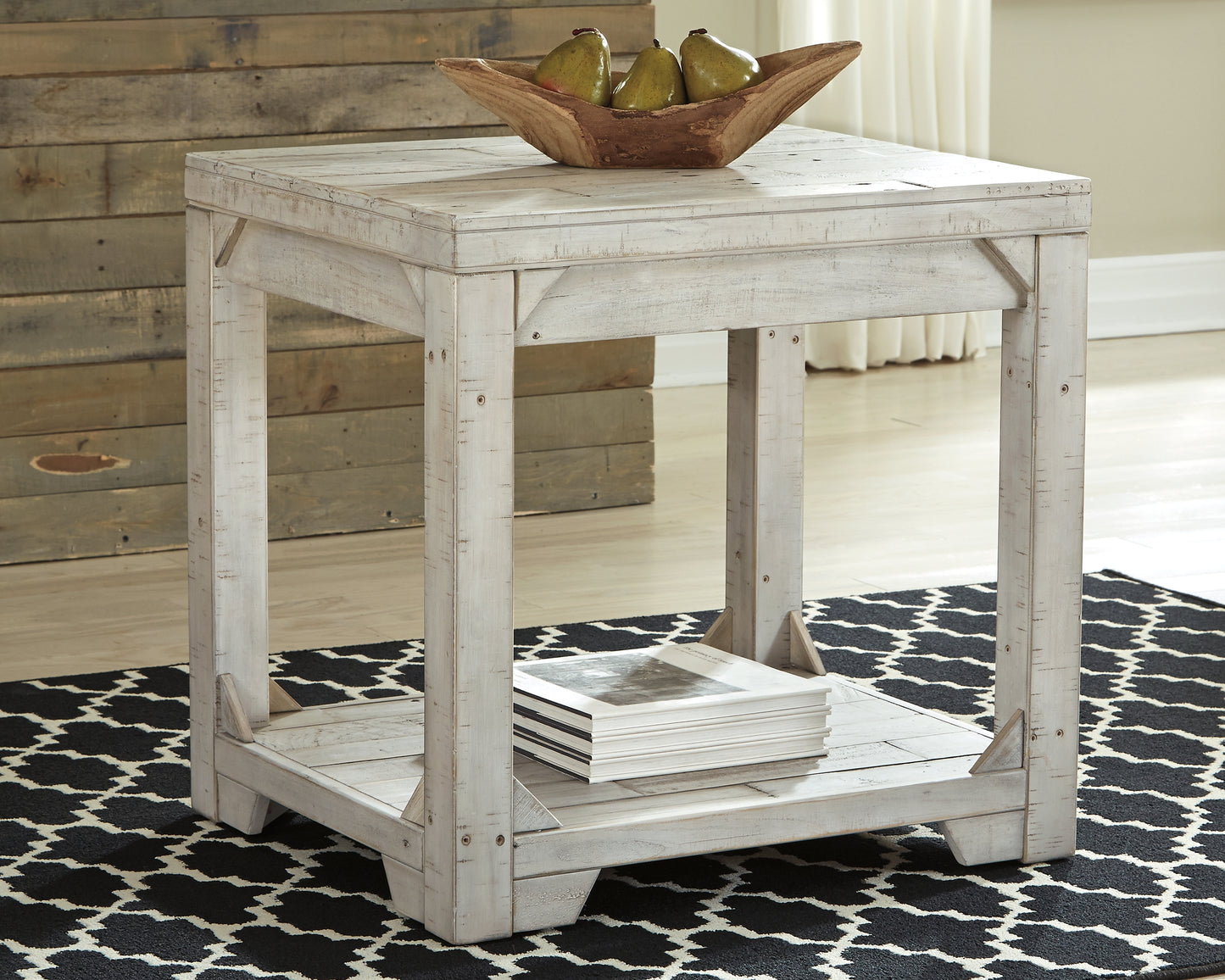 Ocala Furniture Outlet - Ashley Furniture - Fregine End Table - Rectangular End Table / Whitewash - T755-3