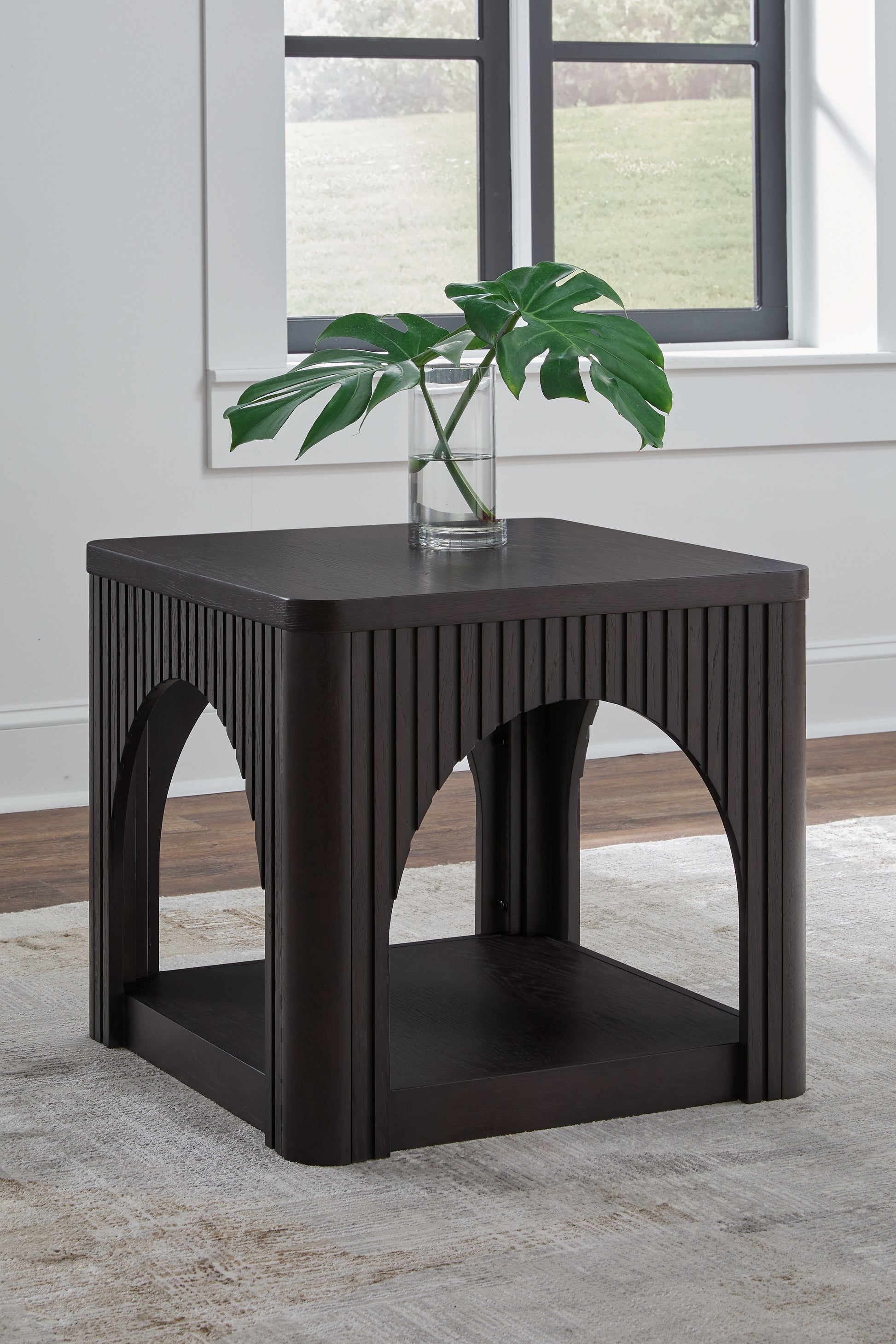 Ocala Furniture Outlet - Ashley Furniture - Yellink End Table - Square End Table / Black - T760-2
