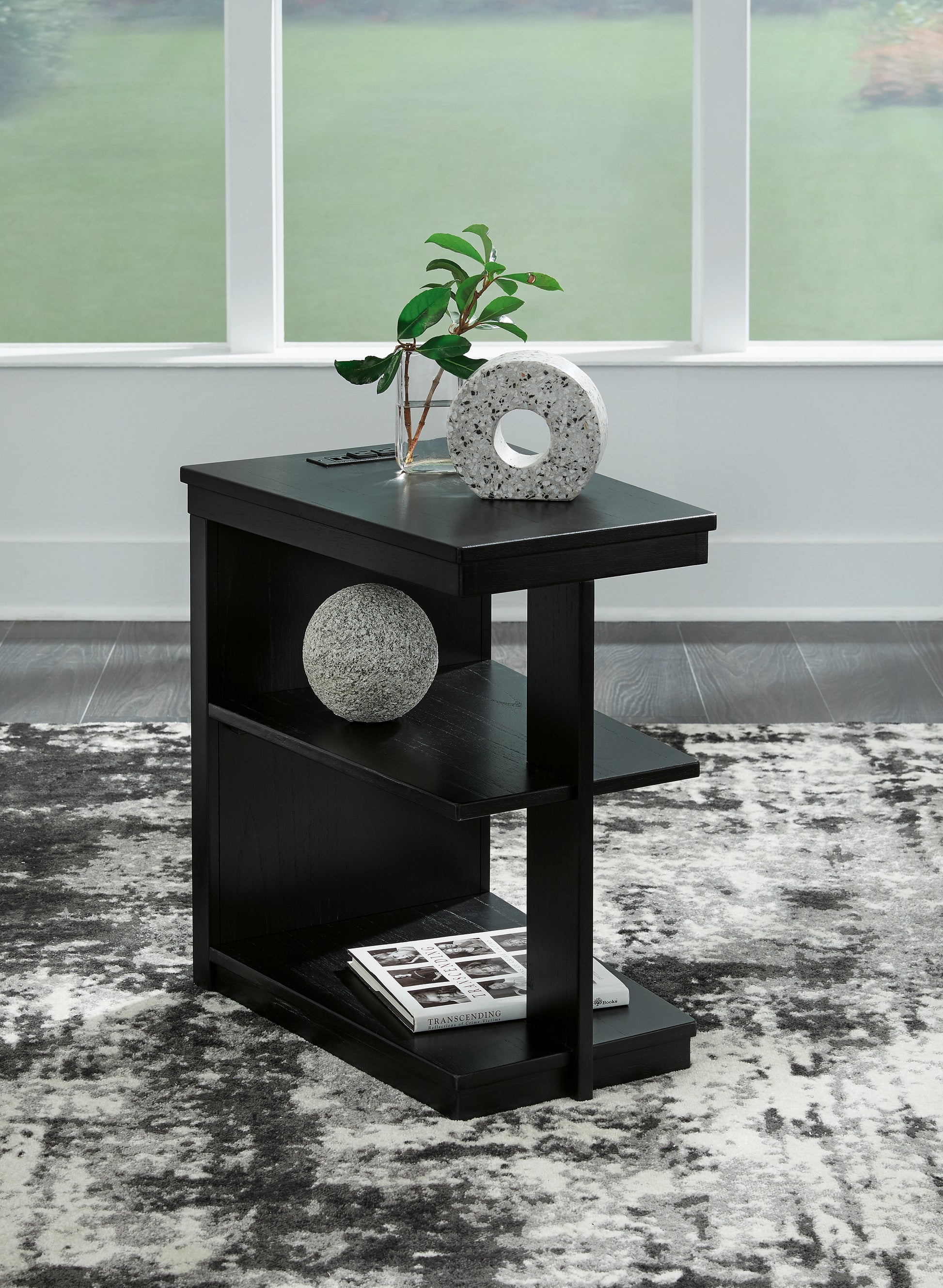 Ocala Furniture Outlet - Ashley Furniture - Winbardi Chairside End Table - Chair Side End Table / Black - T786-7