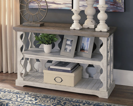 Ocala Furniture Outlet - Ashley Furniture - Havalance Sofa/Console Table - Console Sofa Table / Gray/White - T814-5