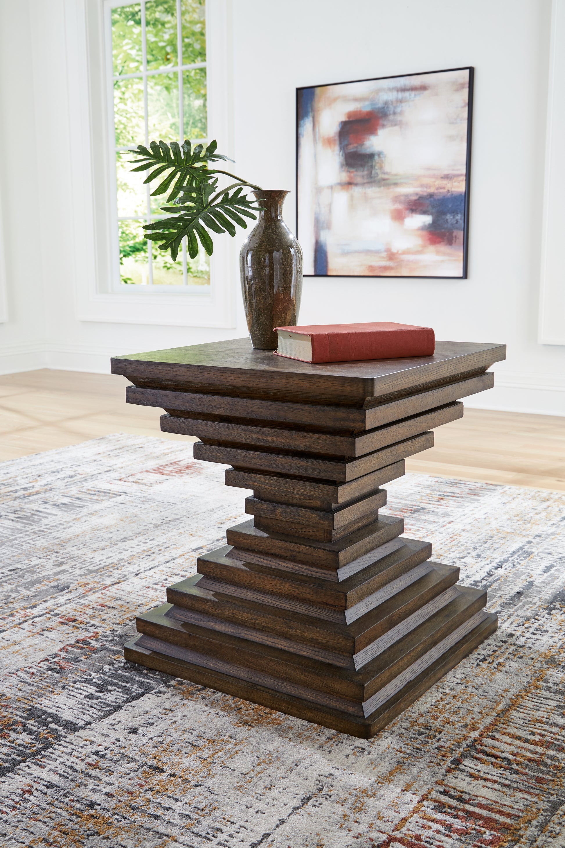 Ocala Furniture Outlet - Ashley Furniture - Hannodream End Table - Square End Table / Warm Brown - T821-2