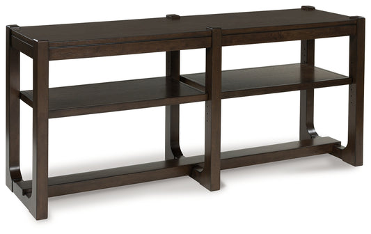 Ocala Furniture Outlet - Ashley Furniture - Breckington Sofa Table - Sofa Table / Dark Brown - T856-4