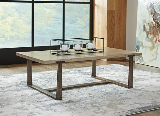 Ocala Furniture Outlet - Ashley Furniture - Dalenville Coffee Table - Rectangular Cocktail Table / Gray - T965-1