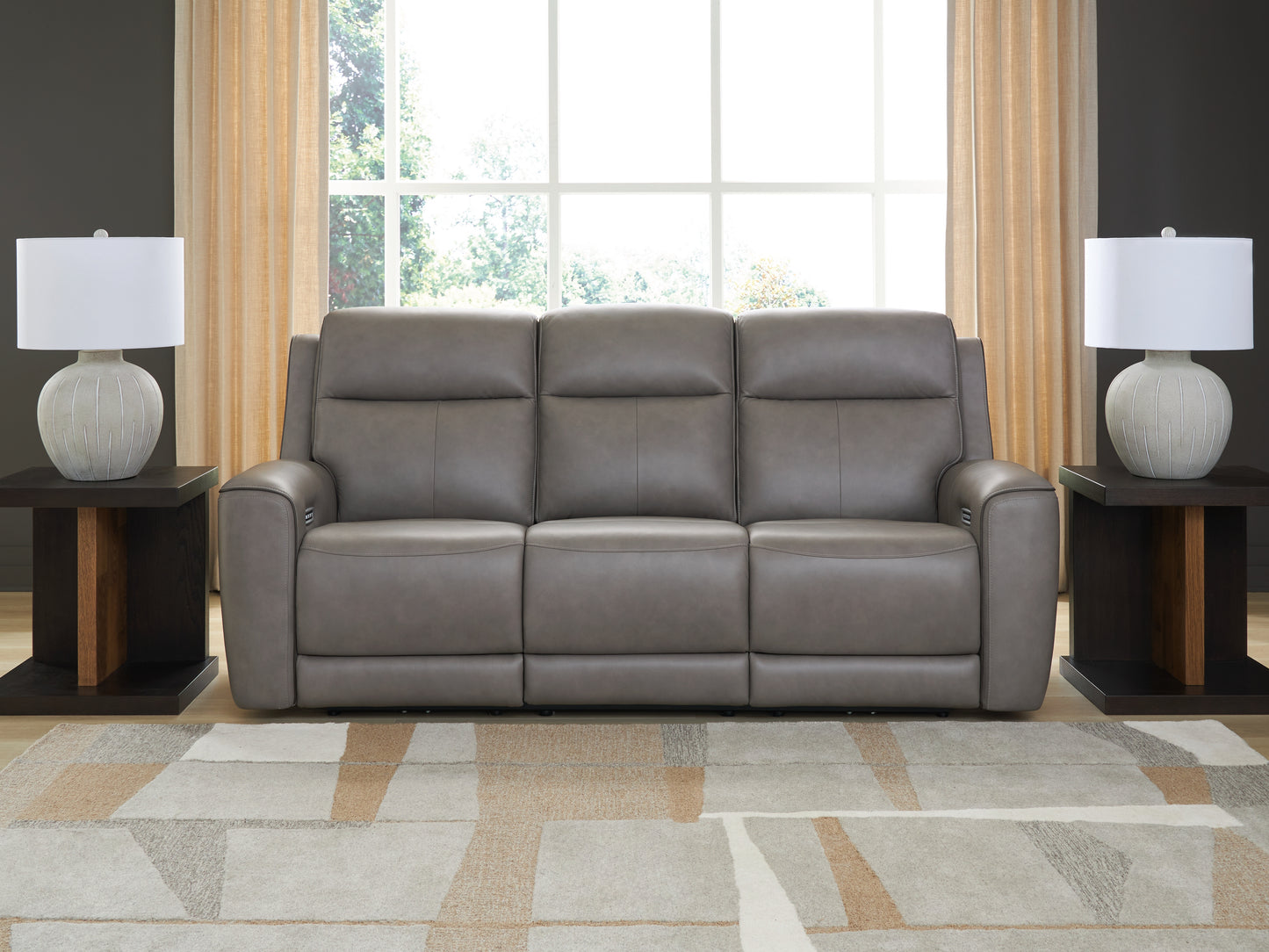Ocala Furniture Outlet - Ashley Furniture - 5Z-Comfort Living Room - PWR Recliner/ADJ Headrest / Onyx - PCU1090213