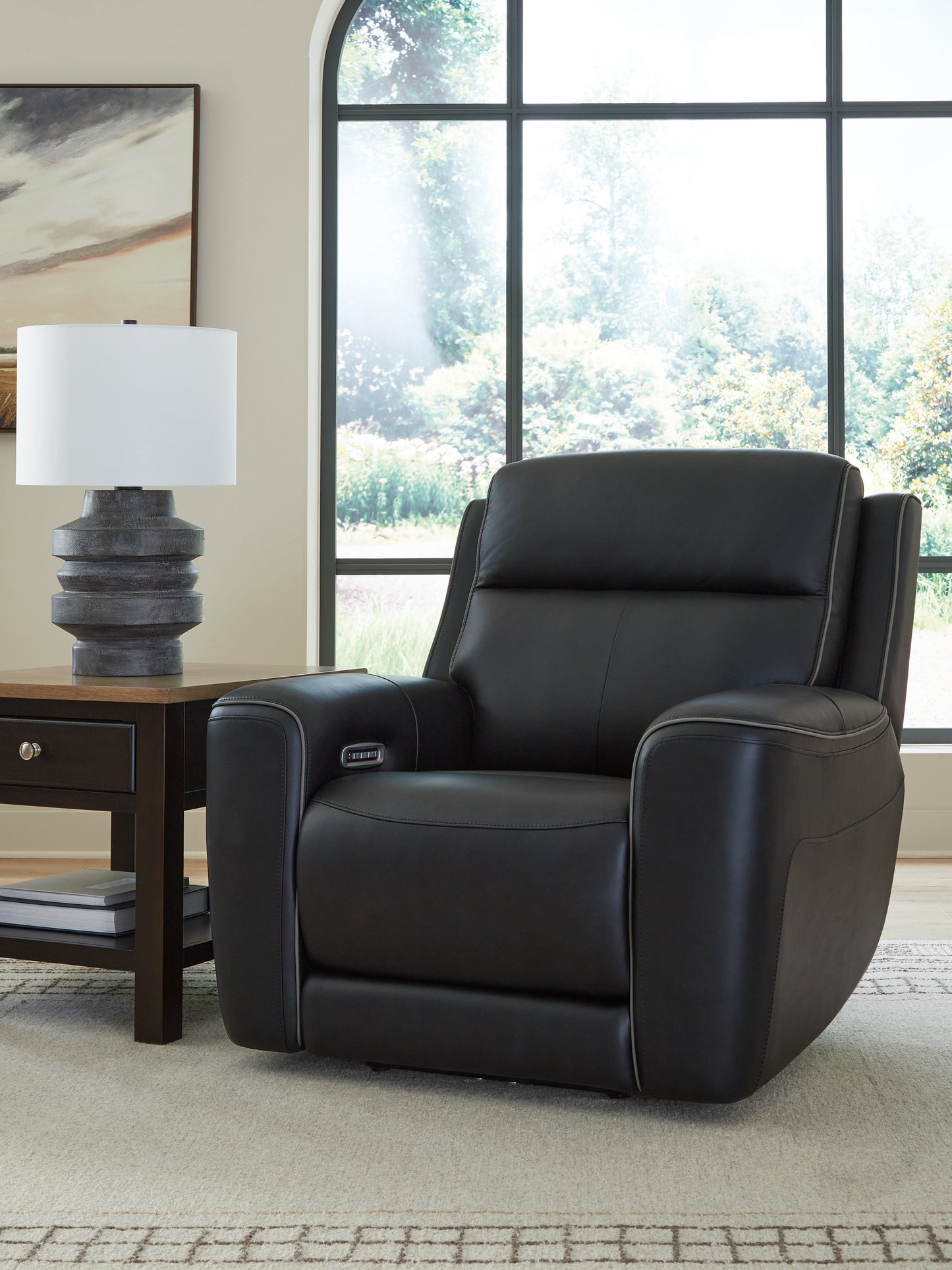 Ocala Furniture Outlet - Ashley Furniture - 5Z-Comfort Living Room - PWR Recliner/ADJ Headrest / Onyx - PCU1090213