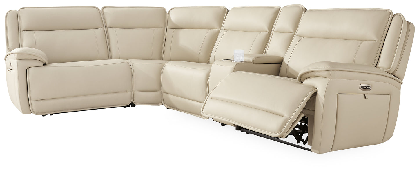 Ocala Furniture Outlet - Ashley Furniture - Double Deal Sectional - 5-Piece Reclining Sectional with Console / Almond - U13001S8