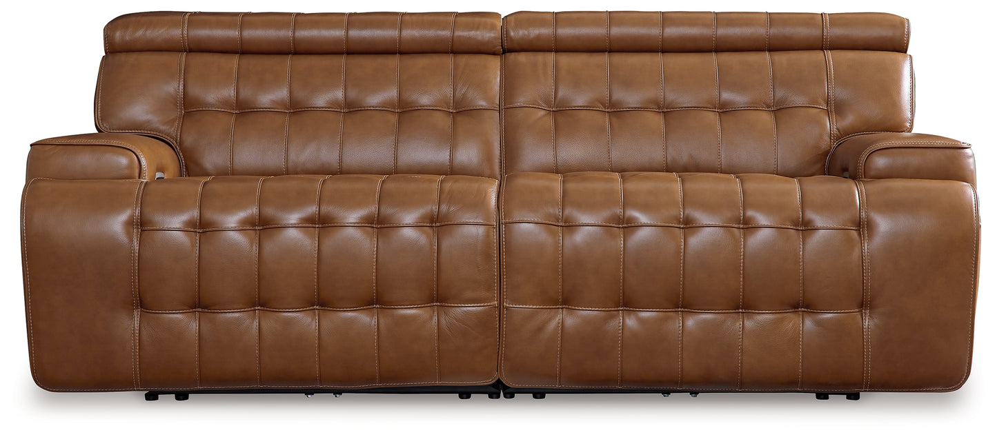 Ocala Furniture Outlet - Ashley Furniture - Temmpton Sectional - 6-Piece Power Reclining Sectional / Chocolate - U92708S5