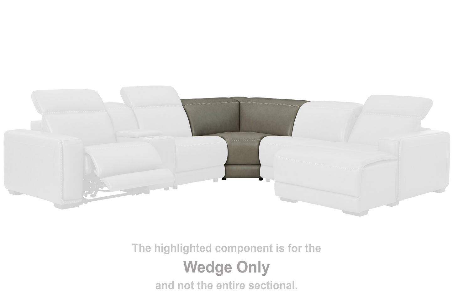 Ocala Furniture Outlet - Ashley Furniture - Correze Sectional - Wedge / Gray - U9420277