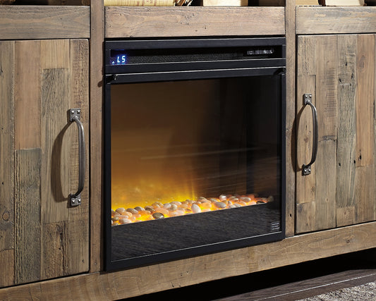 Ocala Furniture Outlet - Ashley Furniture - Entertainment Accessories Electric Fireplace Insert - Electric Fireplace Insert / Black - W100-02