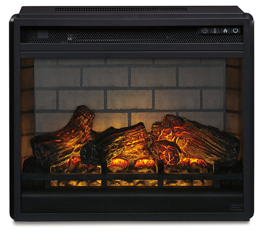 Ocala Furniture Outlet - Ashley Furniture - Entertainment Accessories Electric Infrared Fireplace Insert - Electric Infrared Fireplace Insert / Black - W100-101