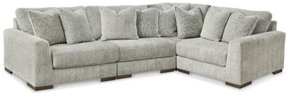 Ocala Furniture Outlet - Ashley Furniture - Regent Park Sectional - RAF 4-Piece Sectional / Pewter - 14404S2