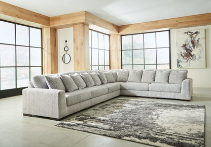 Ocala Furniture Outlet - Ashley Furniture - Regent Park Sectional - RAF 6-Piece Sectional / Pewter - 14404S7
