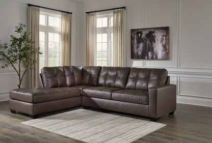Ocala Furniture Outlet - Ashley Furniture - Barlin Mills Sectional - RAF 2-Piece Sectional with Chaise / Umber - 17003S1