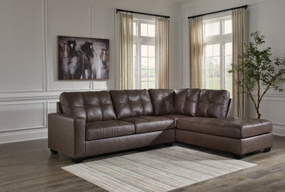 Ocala Furniture Outlet - Ashley Furniture - Barlin Mills Sectional - LAF 2-Piece Sectional with Chaise / Umber - 17003S2