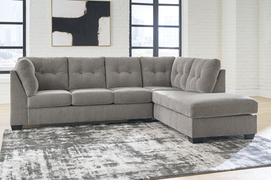 Ocala Furniture Outlet - Ashley Furniture - Lanelly Sectional - LAF 2-Piece Sectional with Chaise / Alloy - 17504S1