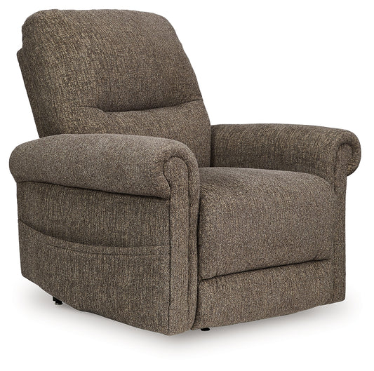 Ocala Furniture Outlet - Ashley Furniture - Aureta Living Room - Power Lift Recliner / Charcoal - 1790312