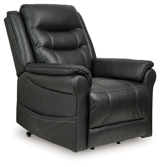 Ocala Furniture Outlet - Ashley Furniture - Oatman Living Room - Power Lift Recliner / Umber - 1800412