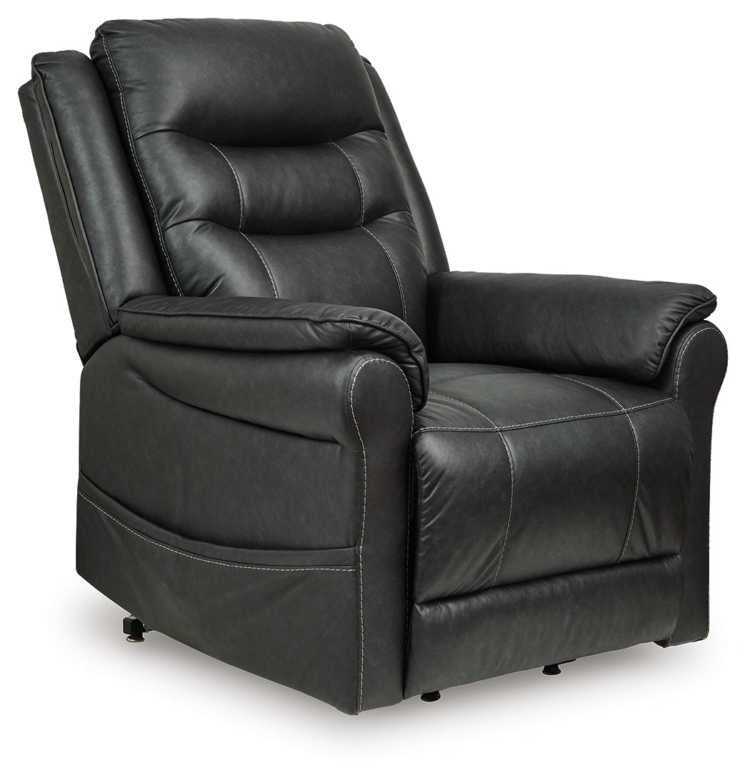 Ocala Furniture Outlet - Ashley Furniture - Oatman Living Room - Power Lift Recliner / Umber - 1800412