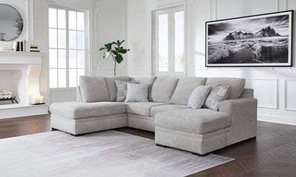 Ocala Furniture Outlet - Ashley Furniture - Gabyleigh Sectional - RAF 2-Piece Sectional with Chaise / Nickel - 20904S2