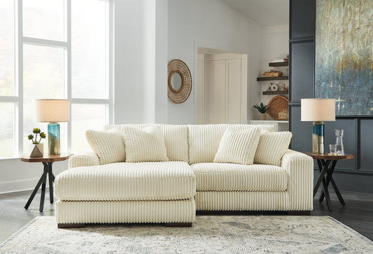 Ocala Furniture Outlet - Ashley Furniture - Lindyn Sectional - RAF 6-Piece Sectional / Ivory - 21104S20