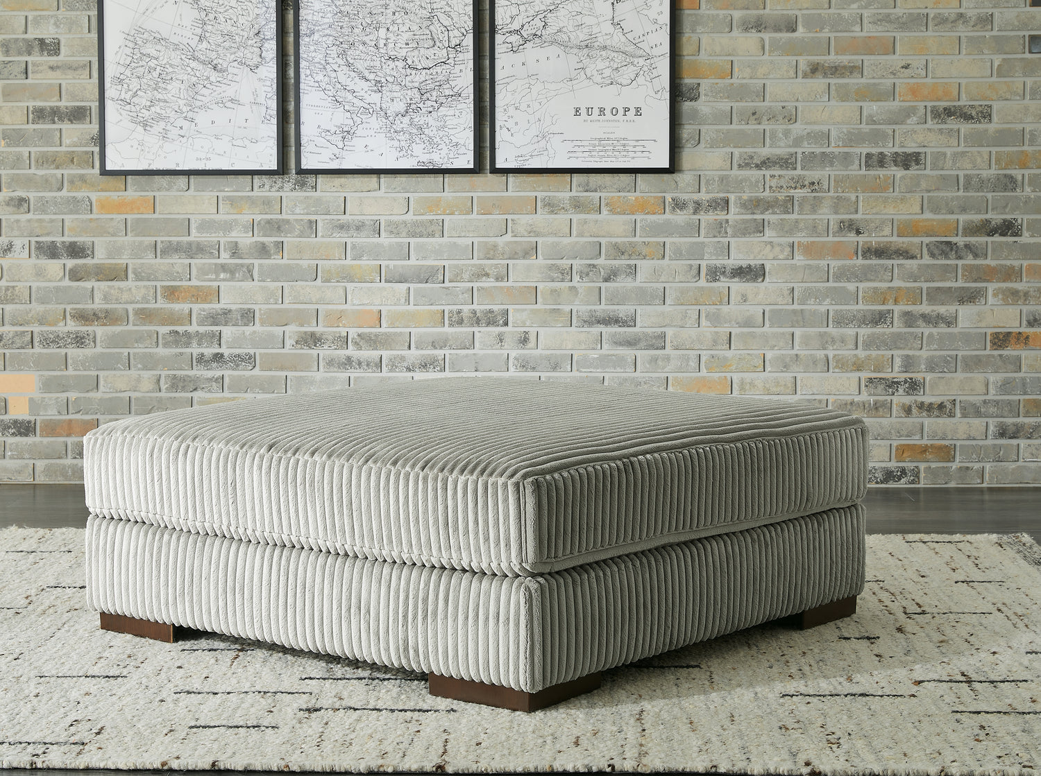 Ocala Furniture Outlet - Ashley Furniture - Lindyn Living Room - Oversized Accent Ottoman / Ivory - 2110408