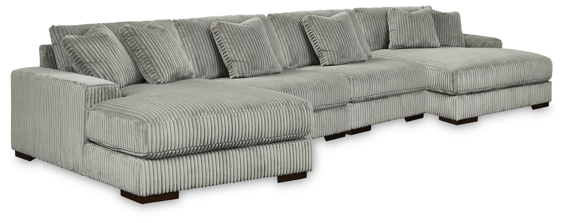 Ocala Furniture Outlet - Ashley Furniture - Lindyn 4-Piece Sectional with Double Chaise - 4-Piece Sectional with Double Chaise - 21105S20