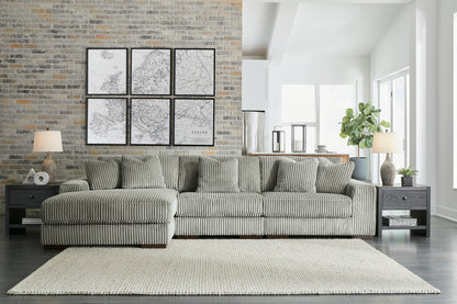 Ocala Furniture Outlet - Ashley Furniture - Lindyn Sectional - RAF 3-Piece Sectional with Chaise / Fog - 21105S10