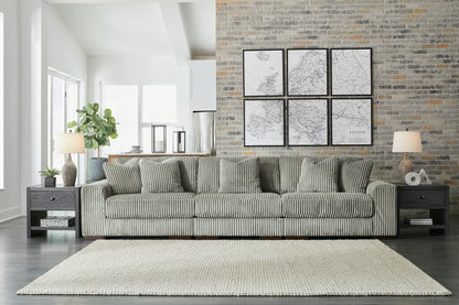 Ocala Furniture Outlet - Ashley Furniture - Lindyn Sectional - RAF 3-Piece Sectional Sofa / Fog - 21105S14