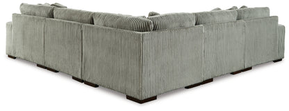 Ocala Furniture Outlet - Ashley Furniture - Lindyn Sectional - RAF 5-Piece Sectional with Chaise / Fog - 21105S7