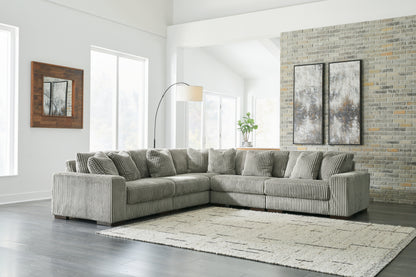 Ocala Furniture Outlet - Ashley Furniture - Lindyn Sectional - RAF 5-Piece Sectional / Fog - 21105S5