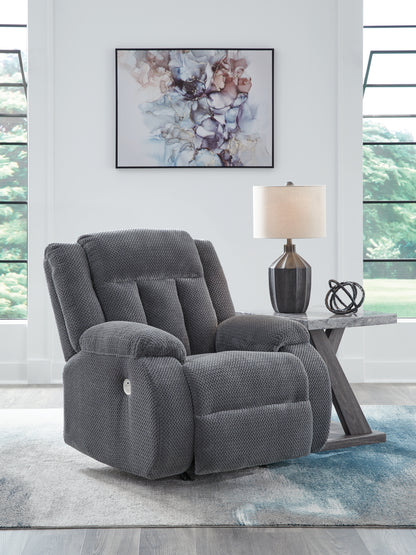 Ocala Furniture Outlet - Ashley Furniture - Observation Living Room - Power Rocker Recliner / Steel - PC2140598