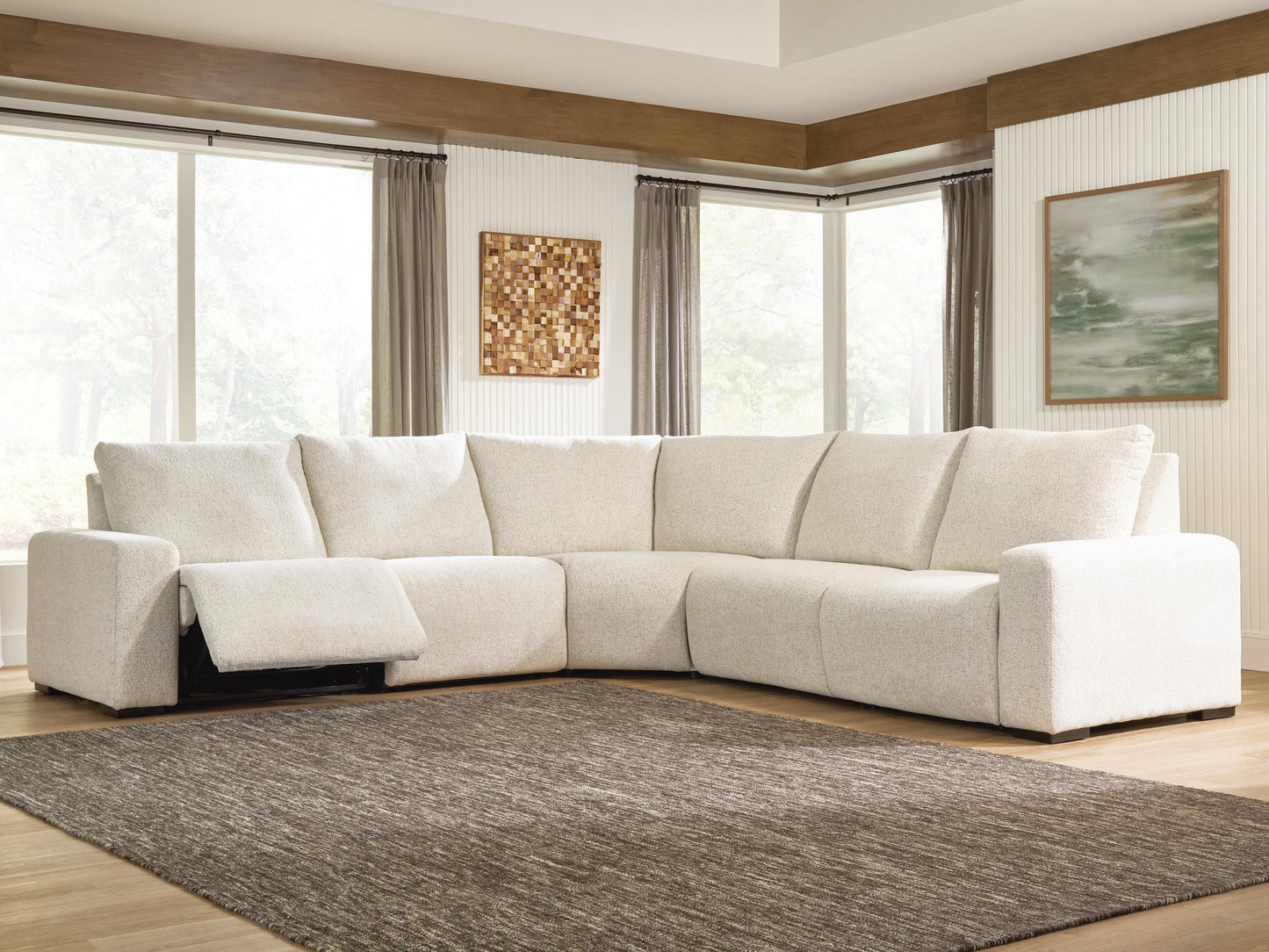 Ocala Furniture Outlet - Ashley Furniture - East Loft 5-Piece Power Reclining Sectional - 5-Piece Power Reclining Sectional - PC21607S3