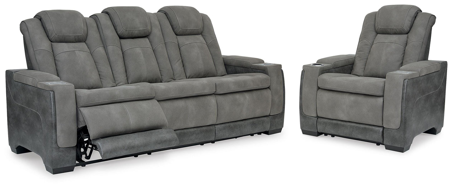 Ocala Furniture Outlet - Ashley Furniture - Next-Gen Durapella Power Reclining Sofa and Power Recliner - Power Reclining Sofa and Power Recliner - 22004U3