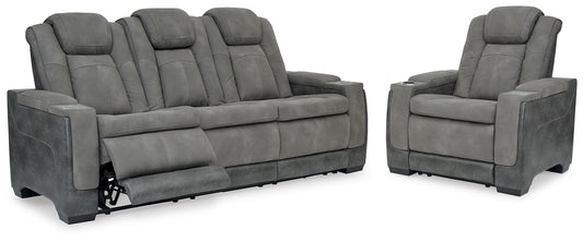 Ocala Furniture Outlet - Ashley Furniture - Next-Gen Durapella Power Reclining Sofa and Power Recliner - Power Reclining Sofa and Power Recliner - 22004U3