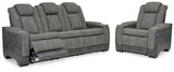 Power Reclining Sofa and Power Recliner