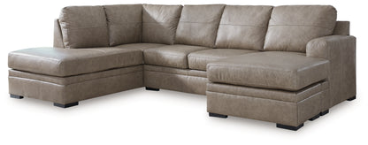 Ocala Furniture Outlet - Ashley Furniture - Amuleto Sectional - RAF 2-Piece Sectional with Chaise / Desert - 22405S2