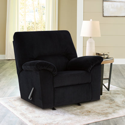 Ocala Furniture Outlet - Ashley Furniture - SimpleJoy Living Room - Rocker Recliner / Onyx - 2420425